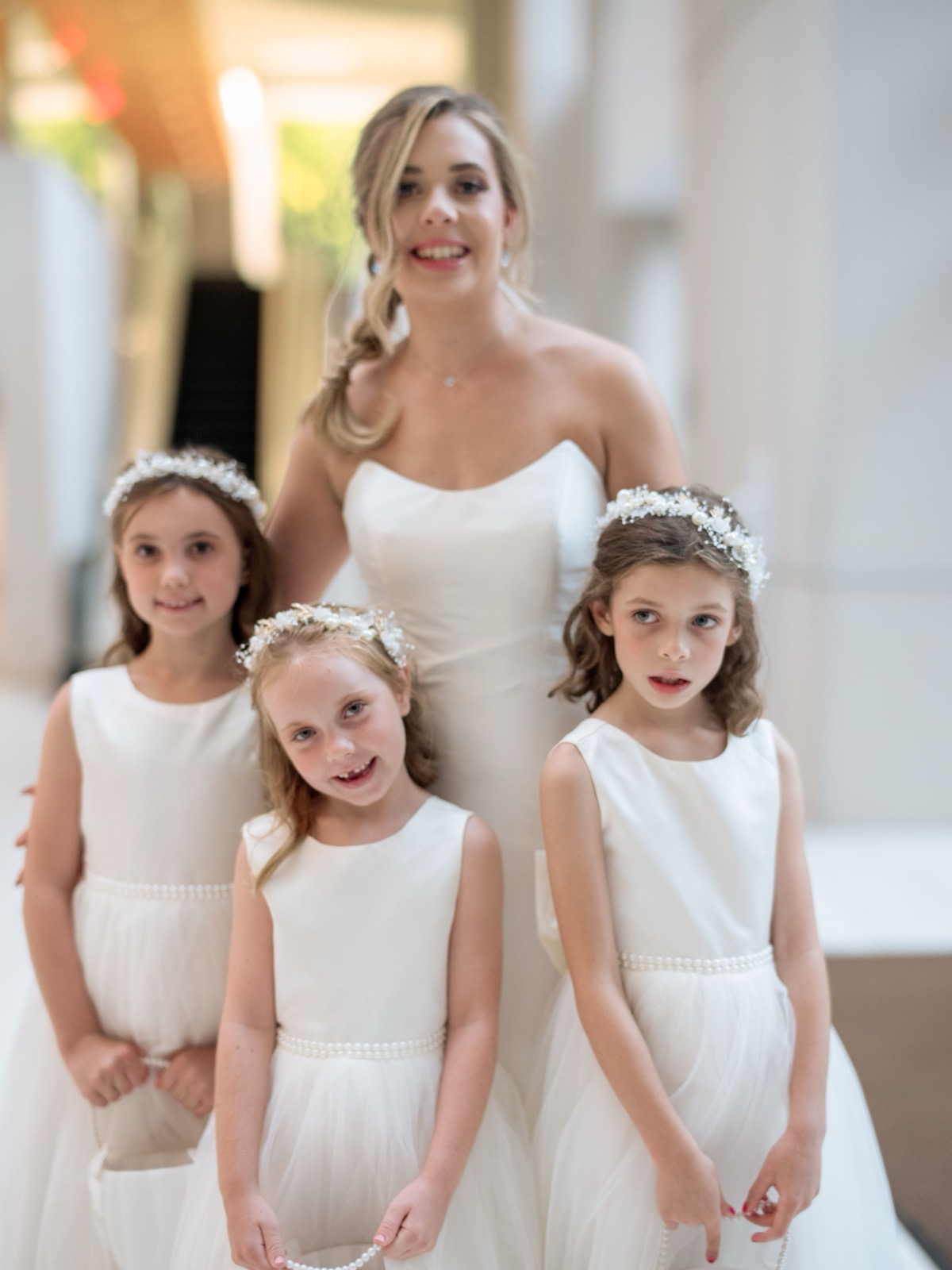 Celebrants, bride and groom attend raleigh Wedding at Caffe Luna