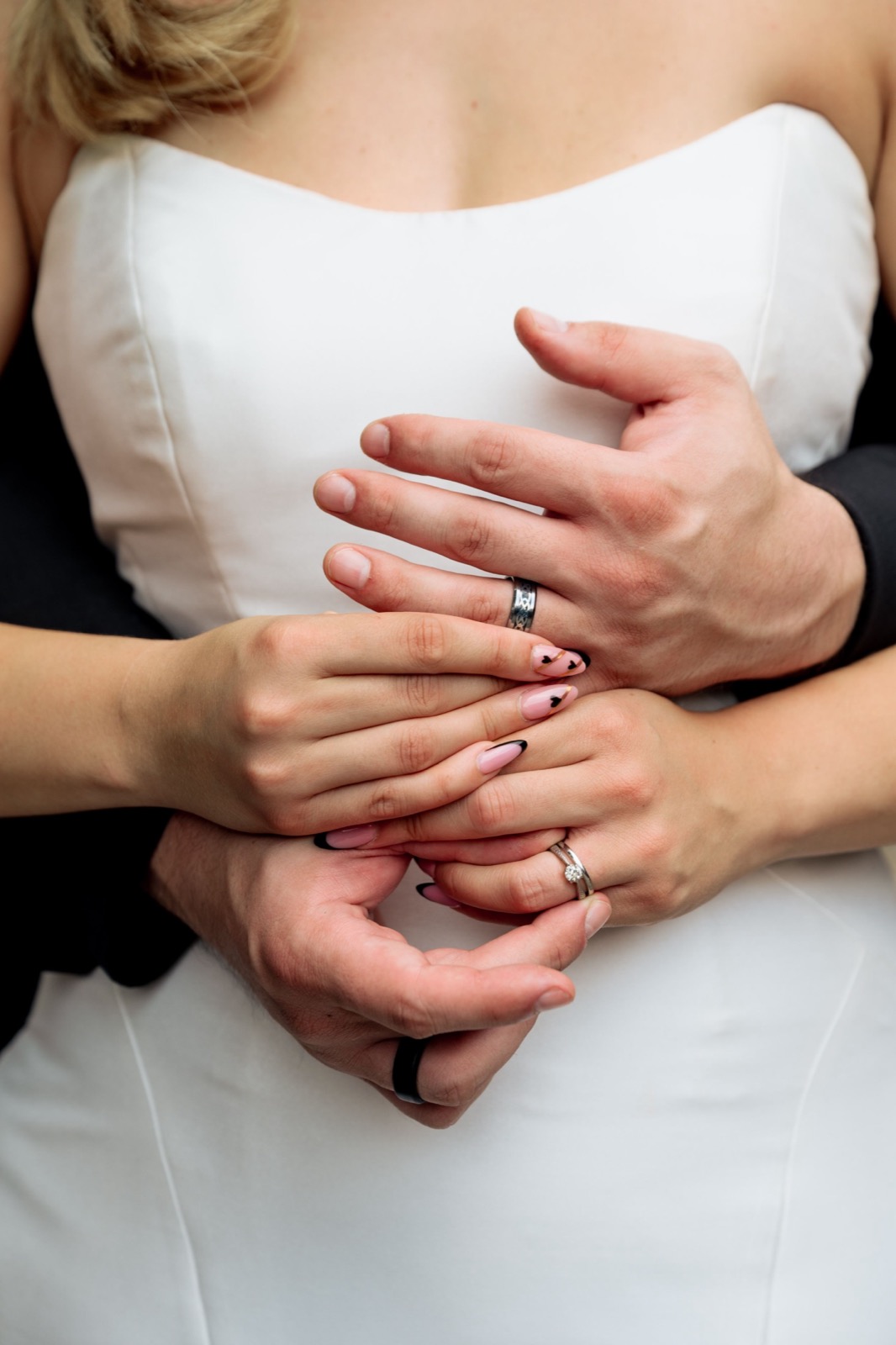 Celebrants, bride and groom attend raleigh Wedding at Caffe Luna