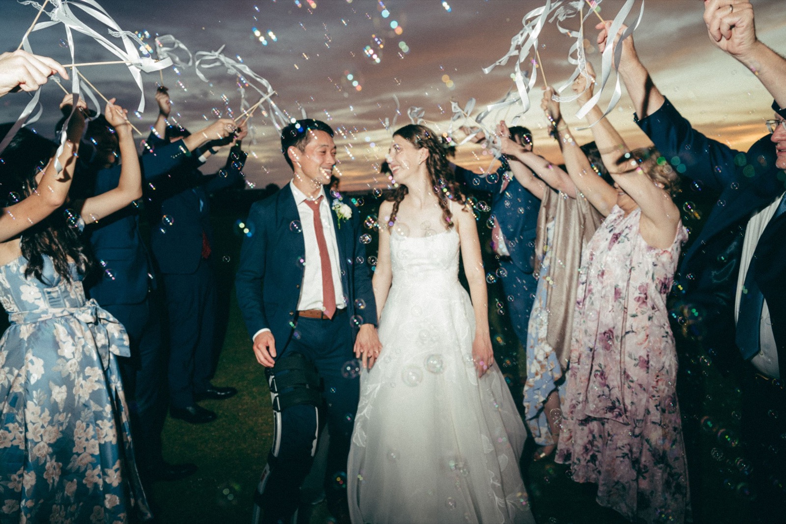 couples walking out to a wedding send off ideas 2024