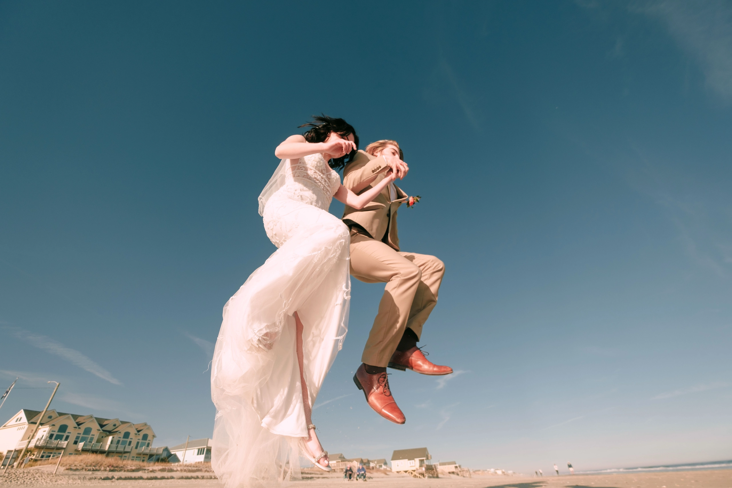 Winter Wedding in Topsail Beach wedding photos by Wilmington wedding photographer