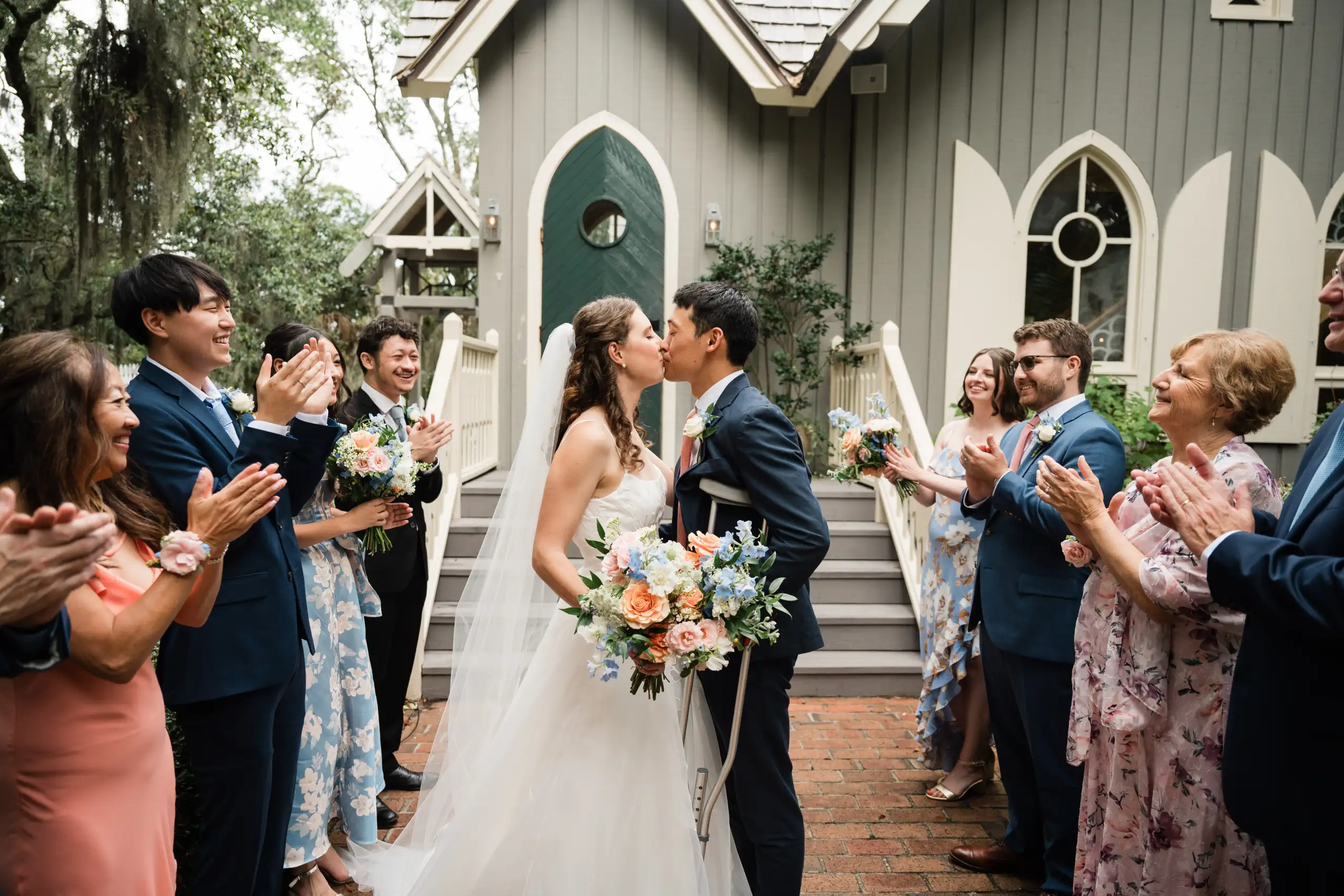 Wedding photography elisa chris Recessional PNK 9612